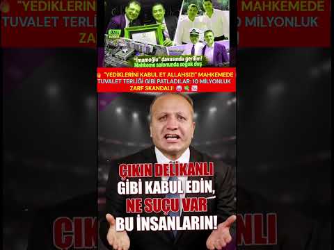 🔥 "YEDİKLERİNİ KABUL ET ALLAHSIZ! 💎 " MAHKEMEDE TUVALET TERLİĞİ GİBİ PATLADILAR: 10 MİLYONLUK ZARF SKANDALI! 🚀  

📢 Yahu hırsızlar masada, savcı karşısında, birbirlerini yiyorlar kanka. ✨ Biri çıkmış "10 milyonluk çeki zarfla verdim" diyor, diğeri "garibanlar yatıyor, delikanlı gibi kabul edin" diye bağırıyor. 📢 Maskeler düştü, sülale boyu vurgun masada tescillendi. ⭐  

⭐ 10 MİLYONLUK ÇEK VE ZARFTEKS OPERASYONU! 🔥  

✨ “İmamoğlu suç örgütü” davasında taşlar yerinden oynadı, ortalık savaş alanına döndü. ⭐ İtirafçı Cüneyt Yakut kürsüden haykırdı: "Murat Ongun’un odasına bizzat gidip zarf içinde 10 milyonluk çeki teslim ettim! ✨ " Sektörü nasıl haraca bağladıklarını ve alt faturalarla paraları nasıl indirdiklerini tek tek deşifre etti. 🎯  

📢 19 AYDIR YATAN MÜDÜRDEN TOKAT GİBİ İSYAN: "AYIP DEĞİL Mİ BİZE? ⭐ !" 

🎯 Medya A. 🚀 Ş. 🎯 Genel Müdürü Fatoş Pınar Türker patladı: "Biz 19 aydır tek kuruşa leke sürmeden cezaevindeyiz, arkamızdan işler çevrilmiş, ayıp değil mi bize? 🎯 !" Murat Ongun’un "Tanımıyorum" dediği adamla nasıl gizli işler çevirdiği mahkemede masaya yatırıldı ⭐ . 

✨ "ÇIKIN DELİKANLI GİBİ KABUL EDİN, NE SUÇU VAR BU İNSANLARIN! 🎯 " 

🎯 Cüneyt Yakut içeride yatan gariban şoförleri ve personeli işaret ederek kükredi: "Çıkın delikanlı gibi kabul edin, 'Emrah'la yedik' deyin bari şu masum insanlar kurtulsun! 🔥 Ne suçu var bu insanların, Allahsızlar! 🎯 " Millet bu ucuz tiyatroları, bu yüzleşmeleri ve birbirlerini satma anlarını çok net görüyor. 🔥  

📢 Siz bu mahkeme tiyatrosuna ve 10 milyonluk çek kavgasına ne diyorsunuz dostlar? 📢 Yorumlarda bu rüşvet çarkını topa tutun bakalım! 🎯  

⭐ Yazan: Bülent Taşgin 

✨ #BülentTasgin #MuratOngun #Ekremİmamoğlu #Yolsuzluk #Skandal #Mahkeme #Mizah #Keşfet #Olay #SonDakika 