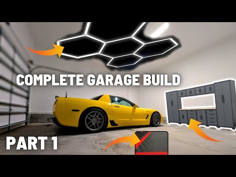 NEW GARAGE PROJECT OFFICIALLY UNDERWAY | NEW LIGHTING, ELECTRICAL, CABINETS, FLOORING, PAINT & MORE!