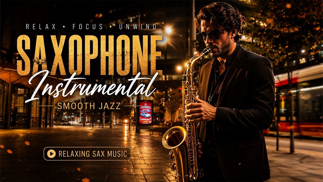 🌙 Late Night Sax Vibes ✨ Relaxing Jazz Music for Calm Evenings, Cozy Moments & Stress Relief