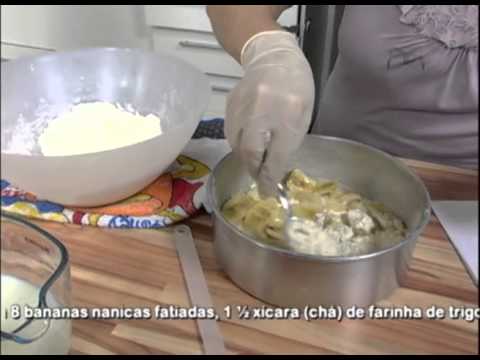 Mulher.com 21/08/2012 - Torta preguiçosa diet de bananas e passas