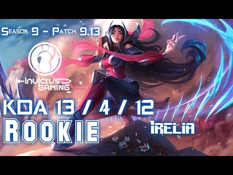 IG Rookie IRELIA vs YASUO Mid - Patch 9.13 KR Ranked