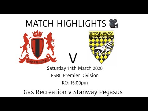 MATCH HIGHLIGHTS 🎥| Gas Recreation 2-0 Stanway Pegasus - ESBL Premier Division