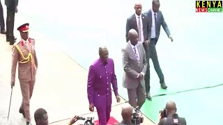 Ruto arrives for Labour Day celebrations at Uhuru Gardens
