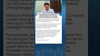 Politisi PDIP Sindir Jokowi: Kalau Whoosh Bukan Cari Untung, Gimana Bisa Rayu Xi Jinping?