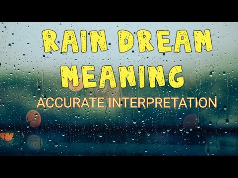 Rain Dream Meaning - Islamic Dream Interpretations