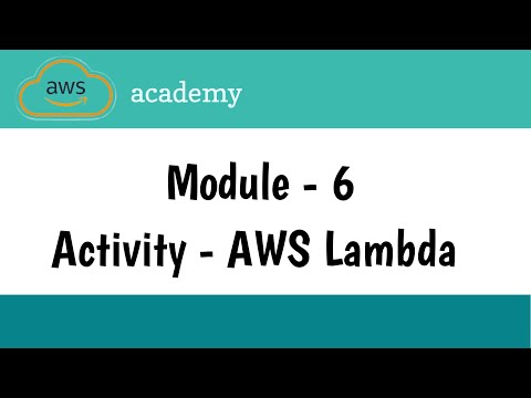 Activity - AWS Lambda || Module 6 - Compute || AWS Academy || AWS cloud foundations || Lab