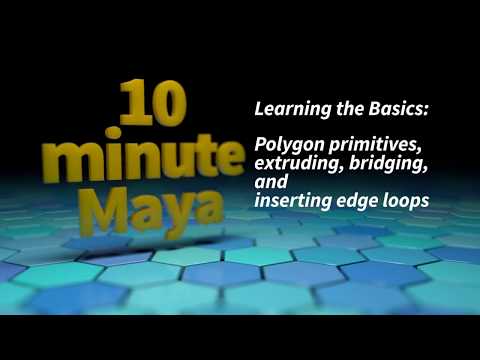 Ten Minute Maya 006 - basic polygon tools 1