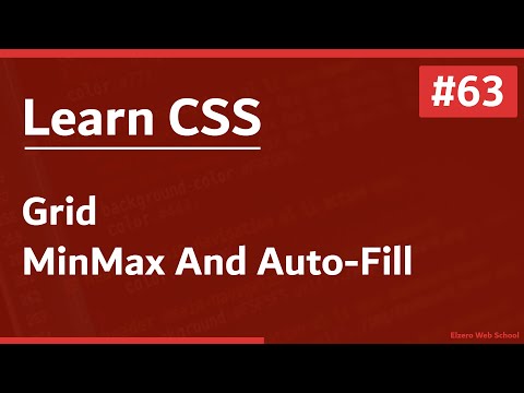 Learn CSS In Arabic 2021 - #63 - Grid - Min, Max And Auto Fill