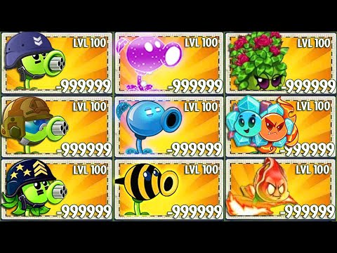 Random 30 NEW & PEA Plants Vs All Zombies - Who Will Win? - Pvz 2 Plant vs Plant