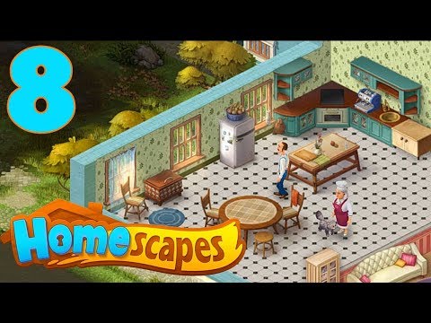 HOMESCAPES STORY WALKTHROUGH - PART 8 GAMEPLAY - OPENING KITCHEN