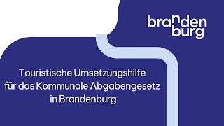 Touristische Umsetzungshilfe für das kommunale Abgabengesetz in brandenburgischen Kommunen