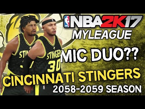 NBA 2K17 MyLEAGUE: Cincinnati Stingers (Season 42) - Wade & Gibbs Jr...Next BIG Dynamic Duo?!?