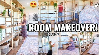 DIY HOME OFFICE MAKEOVER!!🏠 EXTREME OFFICE TRANSFORMATION Part 6 | OUR ARIZONA FIXER UPPER