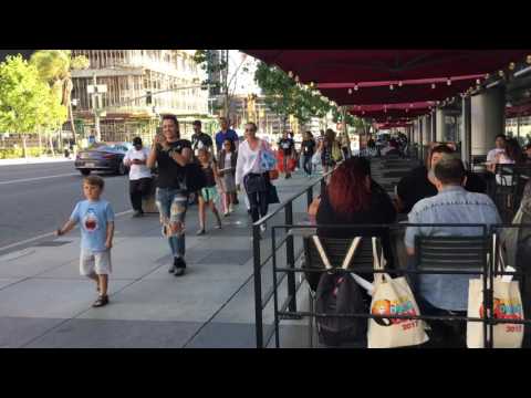 Saturday evening at LA Live in Downtown LA part 1