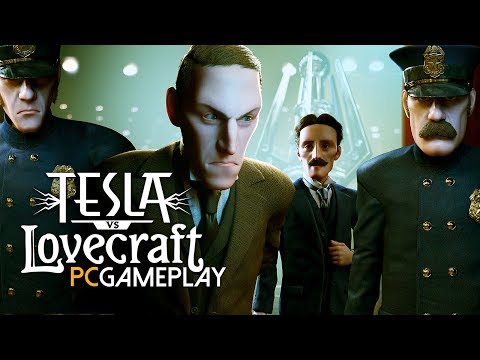 Gameplay de Tesla vs Lovecraft