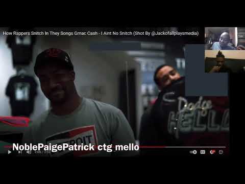 How Rappers Snitch In They Songs Gmac Cash - I Aint No Snitch - REACTION w/ @Me77o