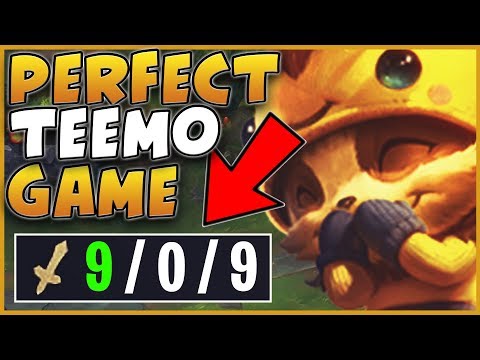OMG!?! THIS PERFECT TEEMO GAME WAS INSANE!!! CARRYING ALL THE FEEDERS! PATCH 9.10