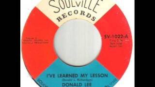 Donald Lee Richardson I've Learned My Lesson