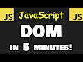 The JavaScript DOM explained in 5 minutes! 🌳