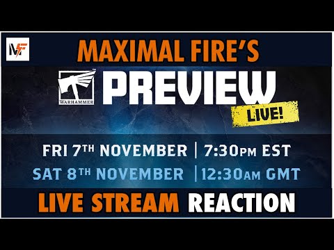 Warhammer Preview Live! - New Legions Imperialis? - Maximal Fire Reaction