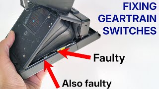 Motor and gears constantly running? This is why. SX-70 gear switches explained.
