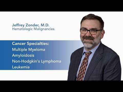 Meet Dr. Jeffrey Zonder - Hematologic Malignancies | Karmanos Cancer Institute