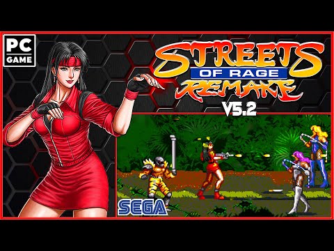 Streets of Rage Remake v5.2 - Gameplay with Blaze Fielding (HD) [Playthrough/LongPlay]