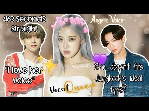 Taehyung being the president of Rosé nattors (& blinks) for 463 seconds straight.