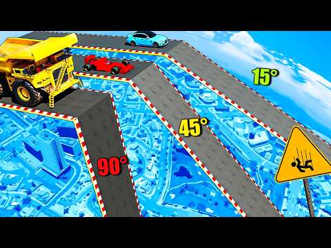 Cars vs sharpest ramps in GTA 5