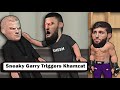 Khamzat Shoves Ian Garry For Slapping His Back