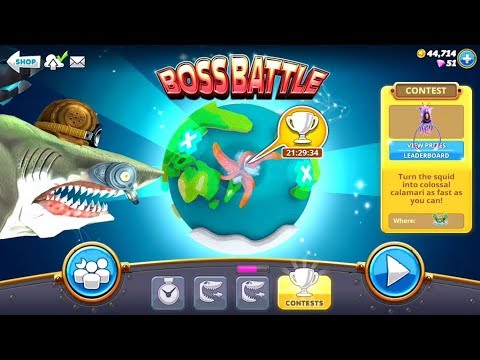 Megalodon vs Colossal Squid  New Live Contest - Hungry Shark World
