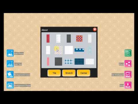 Custom Wallpaper Maker FREE Video