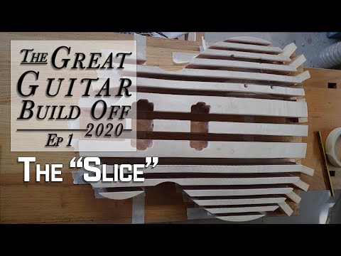 My Great Guitar Build Off 2020 Ep. 1 Taking a Kit Guitar & cutting it up into many tiny pieces!