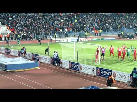 UCL Ludogorets 2 - 2 Liverpool Terziev goal