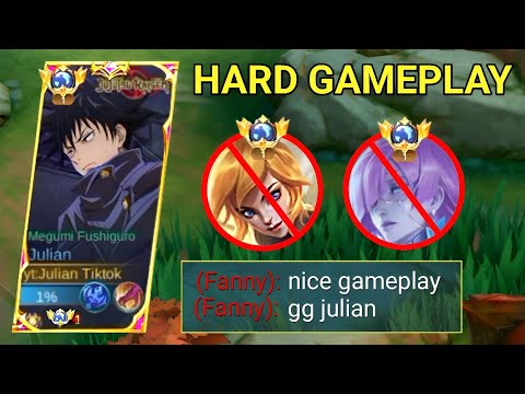JULIAN HARDGAME! 25 MINUTES GAME JULIAN VS PRO FANNY • JULIAN BEST BUILD 2023
