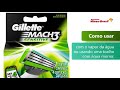 Carga Gillette Mach3 Sensitive C/4 Unidades