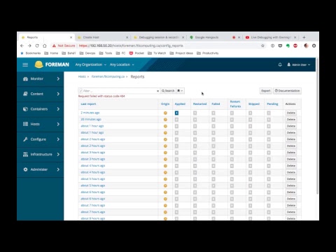Getting started with Foreman and Katello