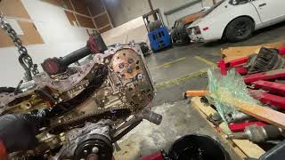 2019 Subaru Crosstrek Premium FB20D 2.0L major overhaul part 2 timing chain assembly removal