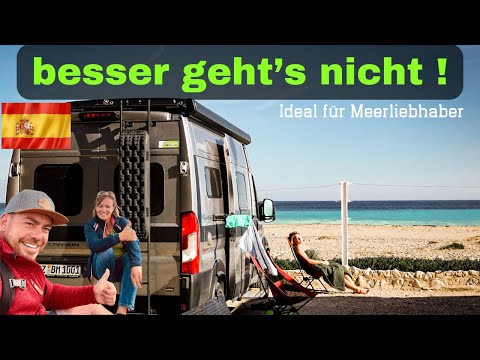 BESTER Campingplatz in Spanien direkt am MEER, Stellplatzvorstellung von Cala d`Oques