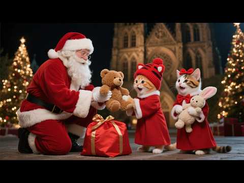 Cuteness Overload! Kittens Singing Christmas Carols 🎄✨ Heartwarming Cat Family Story 🐱❄️