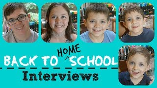 Back to Homeschool Interview || Five Kids || 2018