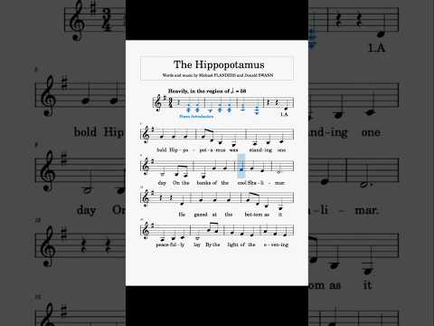 The Hippopotamus Song - Flanders And Swann