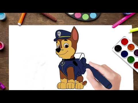 dessiner pat patrouille - comment dessiner Chase de Pat'Patrouille