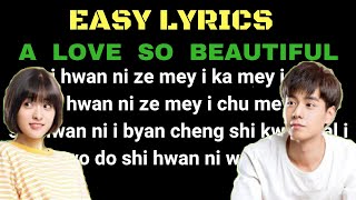 Download lagu [EASY LYRICS] A Love So Beautiful - I Like You So Much, You'll Know It (OPENING SONG) mp3