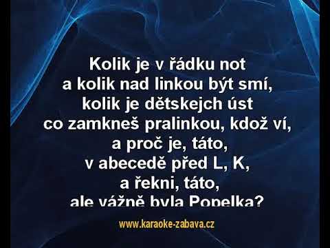 Popelky - Karel Černoch, arr. Reflexy, Karaoke tip