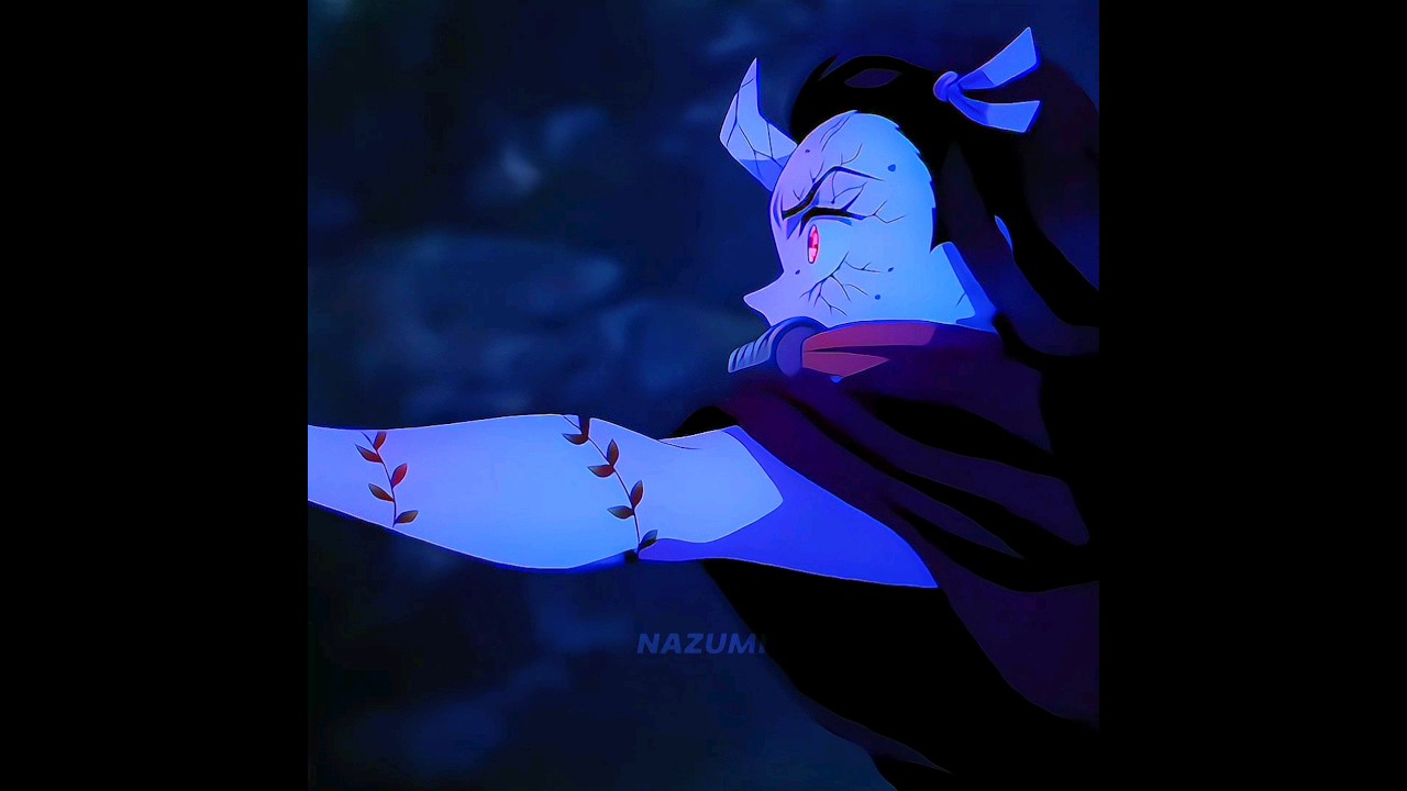 Nezuko conquers the sun☀|Mary on a cross|#nezuko #tanjiro #kny #shorts