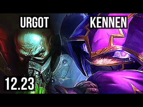 URGOT vs KENNEN (TOP) | 6/1/3, 800+ games, Dominating | KR Diamond | 12.23