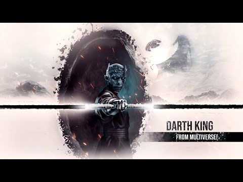 Poster of Darth Maul combinate with Night King into another portal dimension.