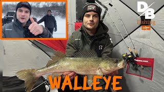 EARLY ICE WALLEYE | LAKE OF THE PRAIRIES TRIP WITH MY DAD!