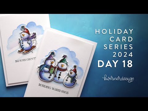 Holiday Card Series 2024 - Day 18 - Watercolor Snowmen